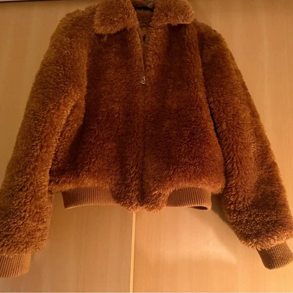 rag & bone Brown Shearling Jacket - Picture 3 of 8